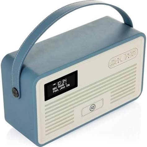 vq retro bluetooth dab radio blue  home theater system dab radio radio
