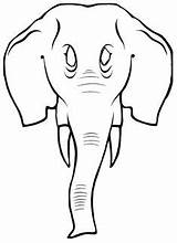 Elefante sketch template