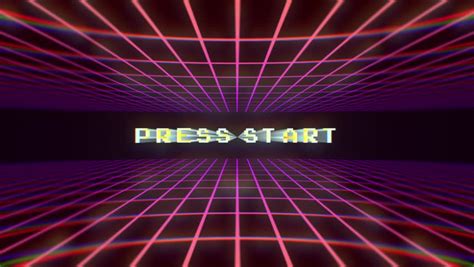 video game background press start stock footage video 100 royalty