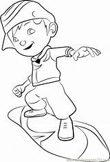 Boboiboy Coloring Pages Cyclone Thunderstorm Coloringpages101 Printable Kids Cartoon Series sketch template