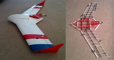 openrc swift  amazing  printed radio controlled flying wing