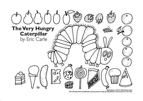 customize  party favors  hungry caterpillar coloring pages