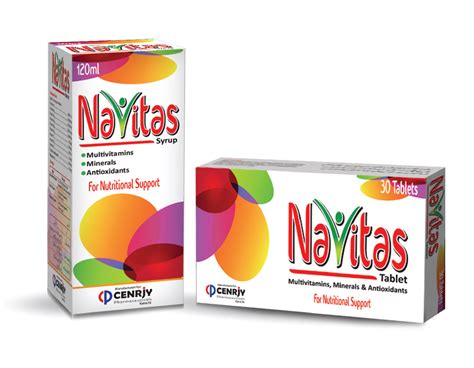 navitas multivitamins minerals antioxidants tablet  syrup cenrjy pharmaceuticals