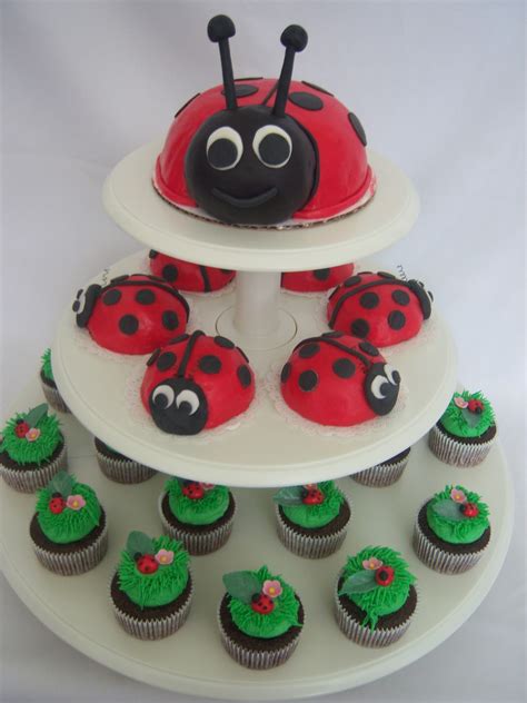 creative cakes  angela ladybug cake  cupcakes