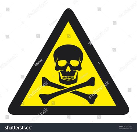 vector danger sign  skull symbol  shutterstock