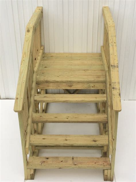 treated wood platform step royal durham supply