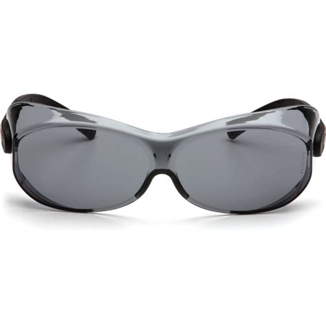 pyramex ots xl over prescription safety glasses with gray lens