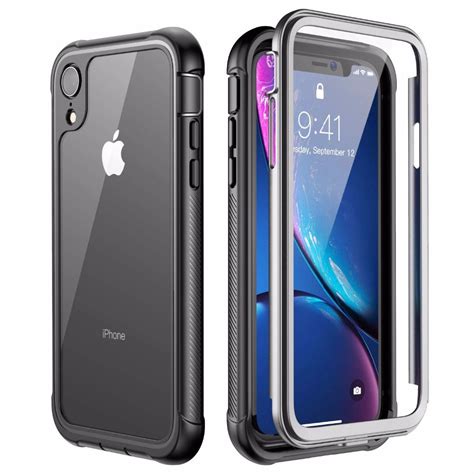 iphone xr case  degree premium hybrid protective clear case  apple iphone xr
