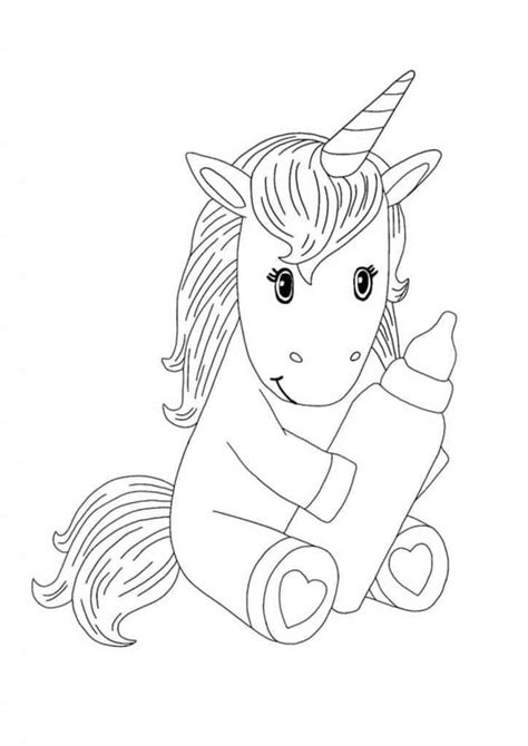 baby unicorn coloring pages   printable coloring pages  kids
