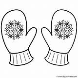 Mittens Coloring Christmas Clipart Winter Mitten Gloves Pages Snowflakes Color Bigactivities Colouring Clothing Snow Print Clip Printable Kids Clipartix Activity sketch template