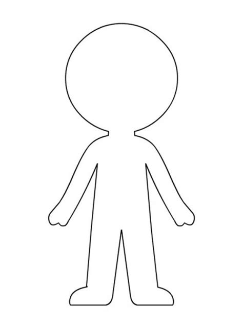 blank paper doll template