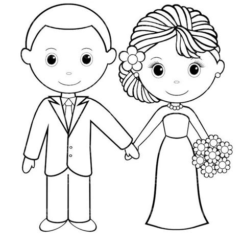 top  romantic  charming bride  groom coloring pages