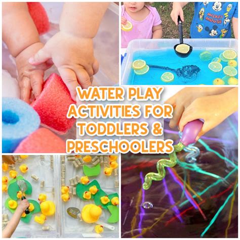 easy fun water play activities  toddlers  preschoolers