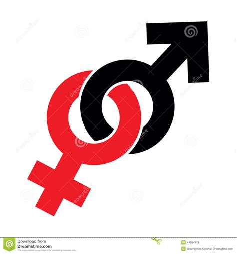 male and female sex symbol isolated on white background stock vector image 44054918