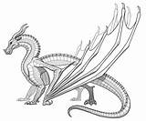 Coloring Wings Fire Seawing Pages Dragon Seawings sketch template