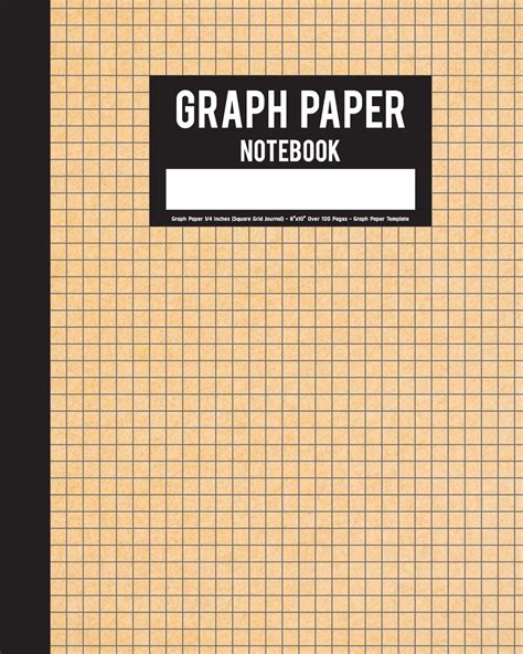 graph paper notebook graph paper  inches square grid journal