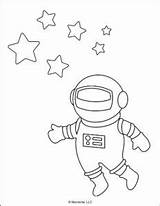 Coloring Astronaut Mombrite sketch template