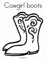Boots Coloring Cowgirl Boot Big Shoes Print Pages Twistynoodle High Noodle Template Heels Built California Usa Twisty Change Worksheets Favorites sketch template