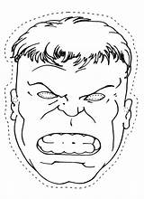 Hulk Maschera Stampare sketch template