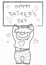 Happy Coloring Fathers Pages Father Printable Dad Kids sketch template