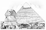 Challenge Pyramid Khufu sketch template