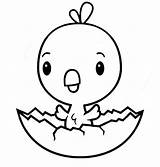Chick Coloring Pages Hatching Cute Color Finally Tocolor sketch template
