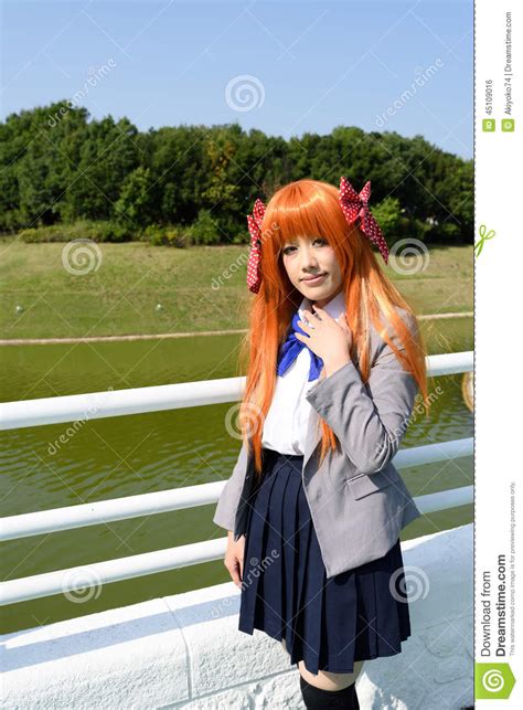 Japanese Anime Character Cosplay Girl Editorial Photo