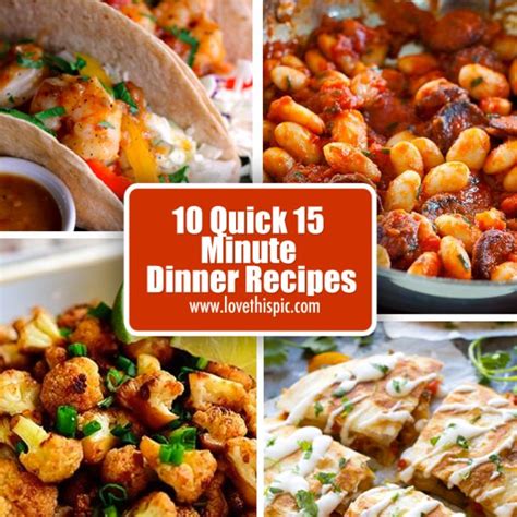 quick  minute dinner recipes  minute meals dinners  minute