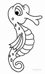 Seepferdchen Cool2bkids Druckbare Seahorse sketch template