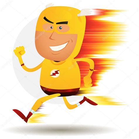 comic fast running superhero stock vector image  cbenchyb