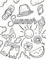 Coloring Summer Pages Essentials Printable Print sketch template