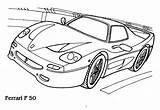 Ferrari Colorare Disegni sketch template