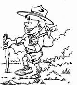 Coloring Pages Adventure Boy Scouting Scouts Tocolor Color sketch template