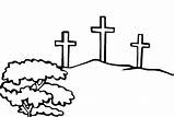 Coloring Pages Cross Friday Crosses Good Three Getcolorings Color Printable sketch template