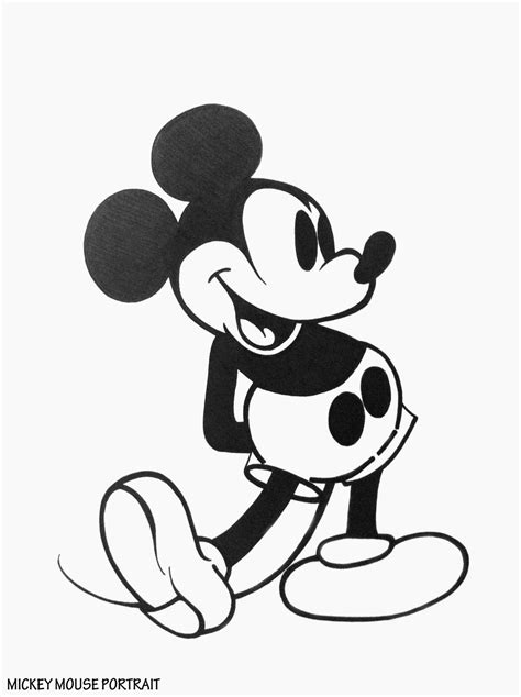 easy mickey mouse drawing  getdrawings