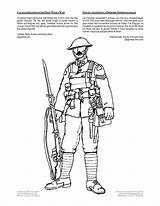 Coloring Soldier Wwi sketch template