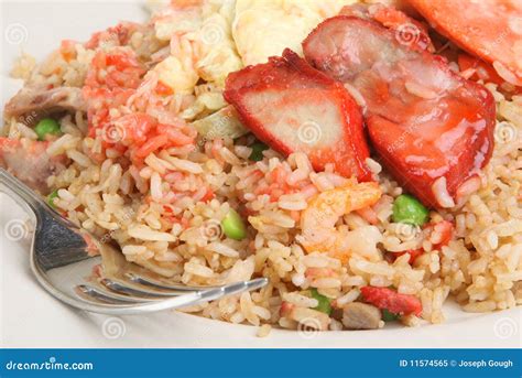 chinese special fried rice takeaway royalty  stock photo image