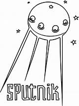 Sputnik Wecoloringpage sketch template