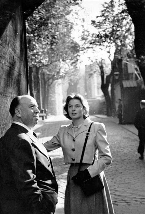 alfred hitchcock and ingrid bergman at celluloid