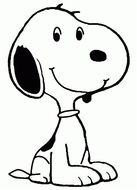 happy dog snoopy coloring pages print color craft
