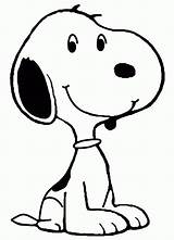 Snoopy Coloring Dog Pages Peanuts Beagle Charlie Brown Printable Color Happy Print sketch template