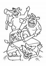 Barnyard Coloring Pages Kids Children Color Print Funny Justcolor Characters sketch template