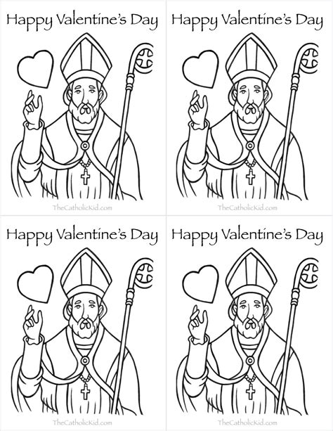 catholic valentines day cards saint valentine coloring page pusheen