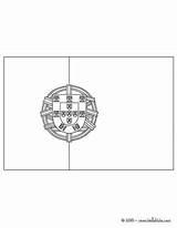 Portugal Flag Coloring Color Pages Print Flags Soccer Team Online sketch template
