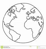 Erde Wereldbol Globus Terra Mappamondo Tekening Disegnato 123rf sketch template