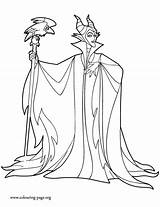 Maleficent Coloring Pages Staff Kids Print Colouring Holding Her Printable Disney Fun Color Sleeping Princess Beauty Gif Visit Look Beautiful sketch template