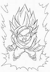 Coloring Dragon Ball Pages Dbz Comments sketch template