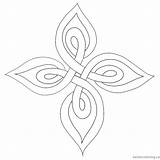 Knot Celtic sketch template