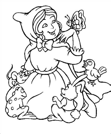 image detail  coloring pages  red riding hood picture