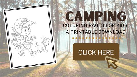 printable camping coloring pages  preschoolers